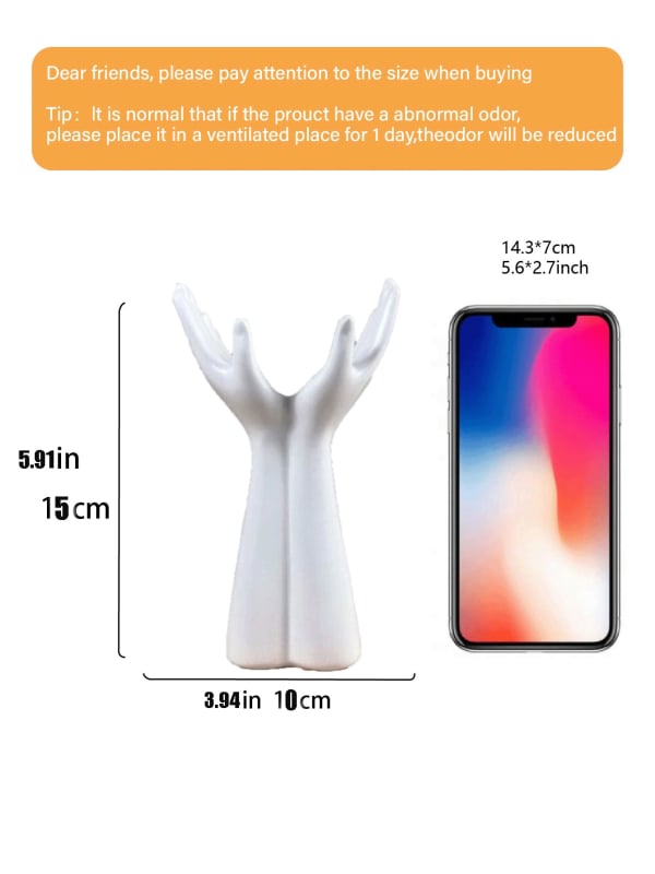 Βάζο λουλουδιών από ρητίνη, στυλ Instagram, δημιουργικός μινιμαλιστικός σχεδιασμός — μάρκα Far away; υλικό: ρητίνη; τεχνική: επεξεργασία ρητίνης