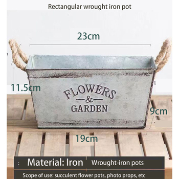 Vasból készült szukkulens virágtartó készlet, vintage kopott hatás, amerikai stílus, félig kézműves