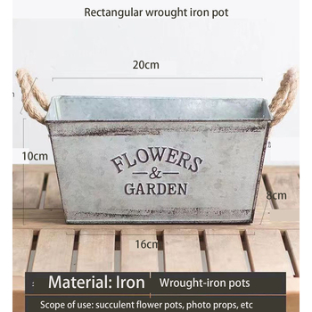 Vasból készült szukkulens virágtartó készlet, vintage kopott hatás, amerikai stílus, félig kézműves