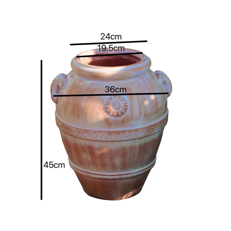 Magnézium-oxid virágtartó - anyag: magnézium-oxid; feldolgozás: szobrászat; import nélkül; alkalmas személyes ajándékként