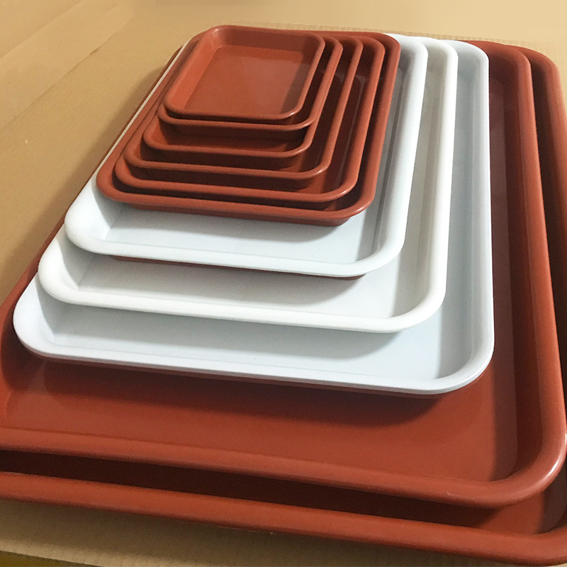 Pravokutni plastični pladanj za cvijeće – injekcijski oblikovan, otporan na koroziju, jednostavan dizajn, pogodan za stol ili pod