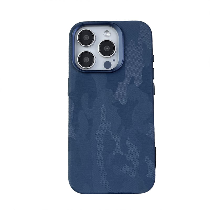 Θήκη για iPhone 14 Pro Max, ανθεκτική σε κραδασμούς καμουφλαρισμένη φλανελ-υφής υφή δέρματος σε περίβλημα από πολυκαρβονάτη, αντιαποτυπώματα, διάχυση θερμότητας, μαγνητικό κλείσιμο, προσαρμόσιμη