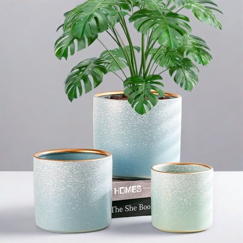 Keramička posuda za biljke Nordic stil, podna verzija za kućno vrtlarenje (Materijal: keramika; Način korištenja: podna; Primjena: kućno vrtlarenje; Marka: Suqian)