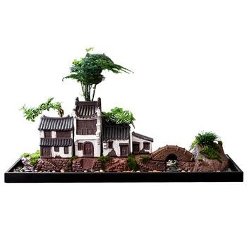 Kameni hidroponski spremnik, ručna izrada, retro stil, za stolnu upotrebu