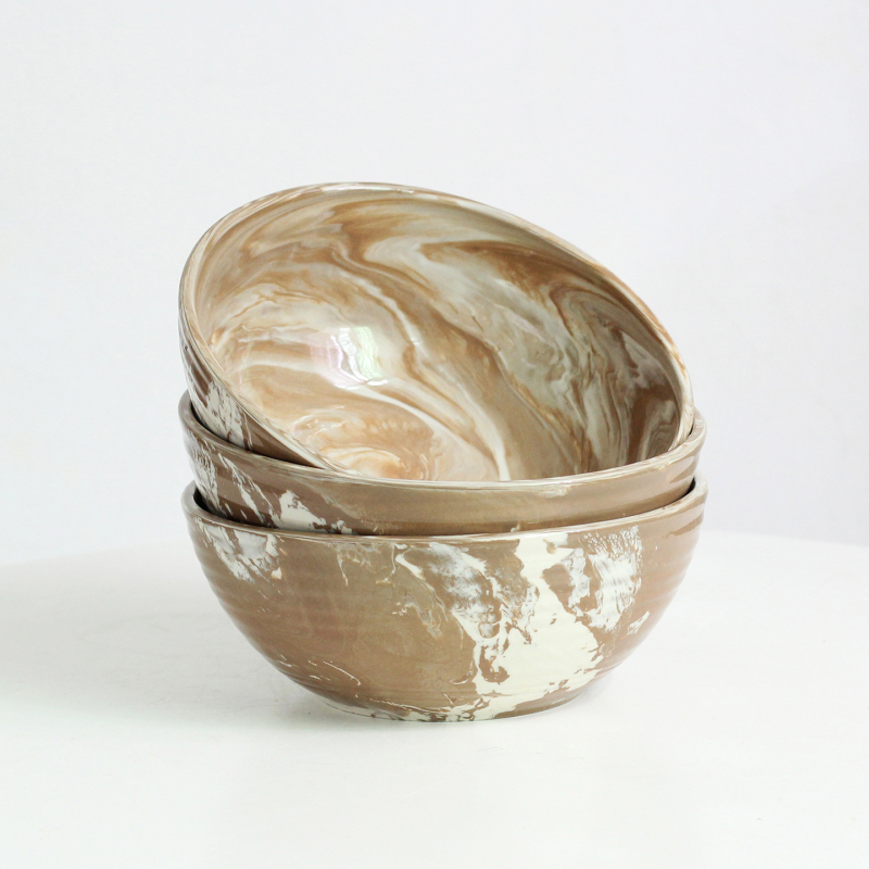 Keramički lonac za hidroponiku, stolna upotreba, mramorni uzorak, izdržljiv