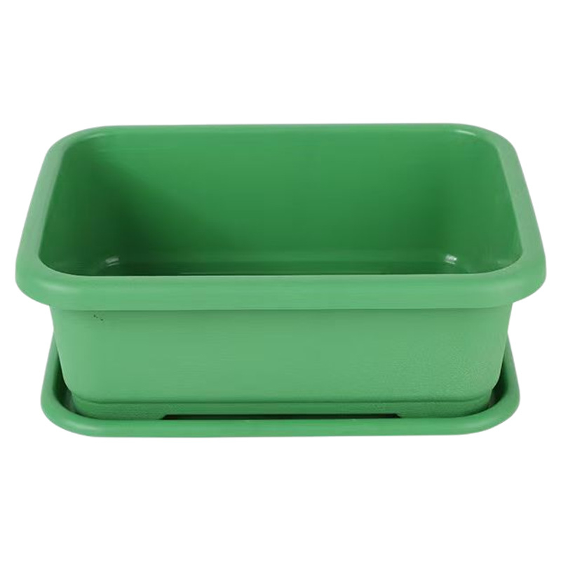 Pravokutni plastični lonac za uzgoj povrća na balkonu