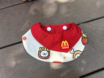 Κασκόλ κατοικίδιων για γάτες και σκύλους με καρτούν μοτίβο, ύλικό καμβάς, απλή ύφανση, εκτύπωση, στυλ πριγκίπισσα