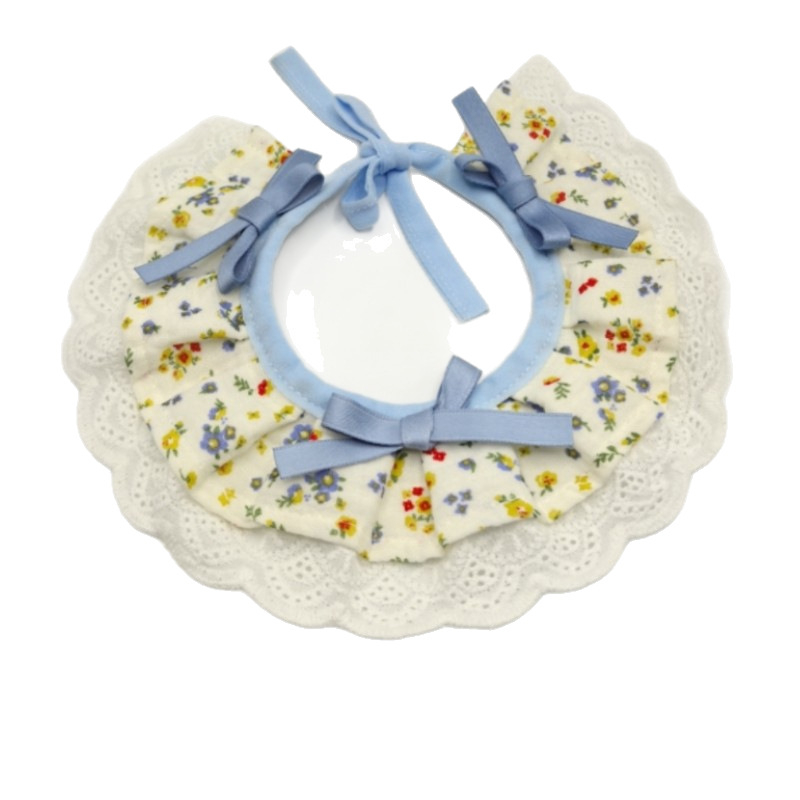 Κασκόλ κατοικίδιων για γάτες και σκύλους με καρτούν μοτίβο, ύλικό καμβάς, απλή ύφανση, εκτύπωση, στυλ πριγκίπισσα