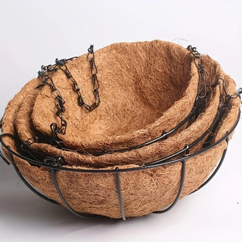 Függő virágtartó kosár, kör alakú, vasművészeti kivitelben, európai stílus, Create Season márka