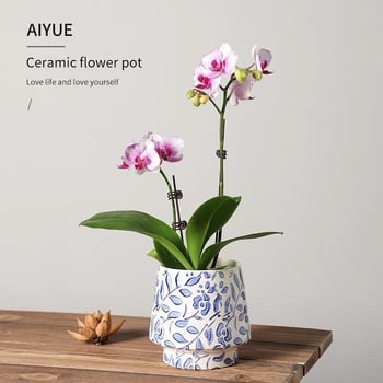 Keramički lonac za cvijeće za stolnu upotrebu, pogodan za orhideje
