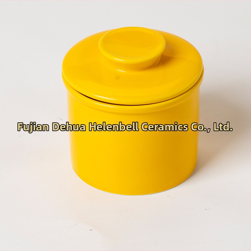 HELNBER keramická nádoba na maslo s viečkom, moderný jednoduchý štýl, prémiová kvalita