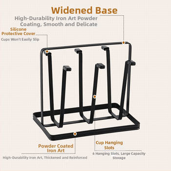 Držiak na poháre z železa, japonského štýlu, bez vŕtania, 320 g