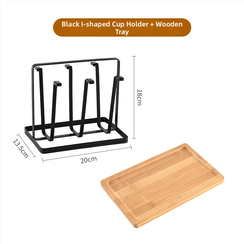 Držiak na poháre z železa, japonského štýlu, bez vŕtania, 320 g
