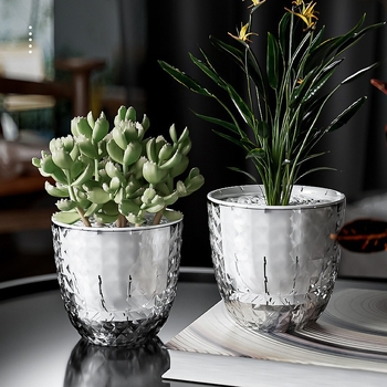 Plastični lonac za cvijeće za stol ili pod, jednopločno oblikovan, proziran, otporan na koroziju, štednja vode