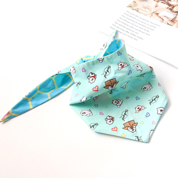 Τρίγωνο φουλάρι για σκύλους, Ink attack, βαμβάκι, καρτούν μοτίβο, απλό ύφανση, εκτύπωση