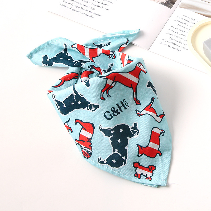 Τρίγωνο φουλάρι για σκύλους, Ink attack, βαμβάκι, καρτούν μοτίβο, απλό ύφανση, εκτύπωση