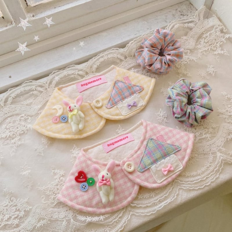 Κασκόλ για κατοικίδια με μοτίβο καρό σε πλέγμα, βαμβακετός twill, εκτύπωση, για γάτες και σκύλους