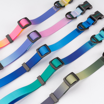 PVC kutya nyakörv splice mintával, INS stílus, anyag PVC gumi + nylon