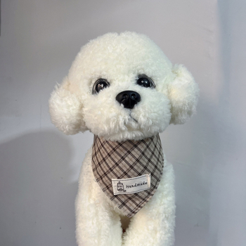 Τριγωνικό φουλάρι για κατοικίδια - Βαμβάκι, Ριγέ, Εκτύπωση, Υφαντό με μηχανή, Για όλες τις εποχές