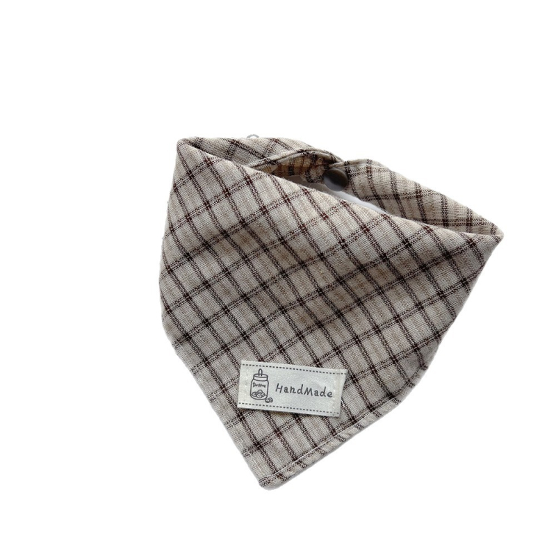 Τριγωνικό φουλάρι για κατοικίδια - Βαμβάκι, Ριγέ, Εκτύπωση, Υφαντό με μηχανή, Για όλες τις εποχές