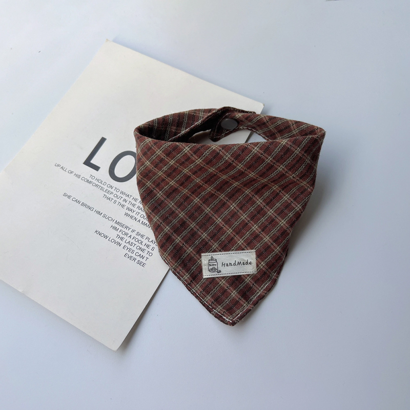 Τριγωνικό φουλάρι για κατοικίδια - Βαμβάκι, Ριγέ, Εκτύπωση, Υφαντό με μηχανή, Για όλες τις εποχές