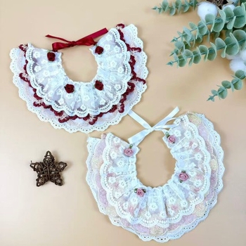 Πετσέτα σάλι για γάτες με λουλουδένιο μοτίβο, ύφασμα βαμβακοπολυεστέρα, πλεκτή ύφανση, κέντημα, στυλ πριγκίπισσας