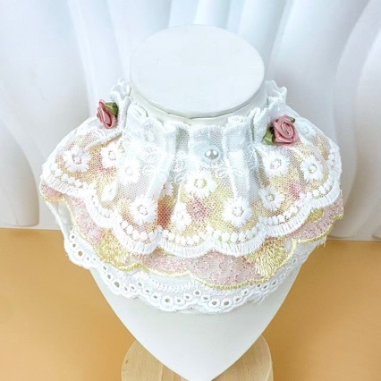 Πετσέτα σάλι για γάτες με λουλουδένιο μοτίβο, ύφασμα βαμβακοπολυεστέρα, πλεκτή ύφανση, κέντημα, στυλ πριγκίπισσας