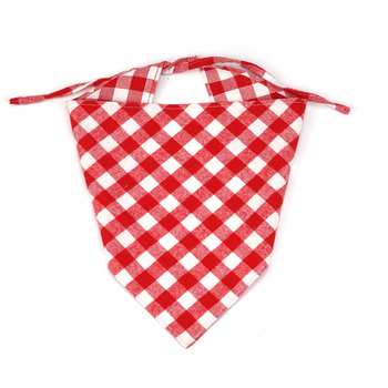 Boyue drool bib από βαμβακερό ύφασμα για σκύλους και γάτες, check μοτίβο, καθολική χρήση, μηχανικά υφαντό απλό ύφανση, jacquard επεξεργασία