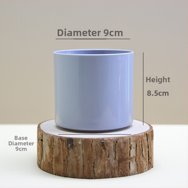 Plastový kvetináč na vnútorné aj vonkajšie použitie — priama valcová forma, vstrekované formovanie, kvetináč na sadenie