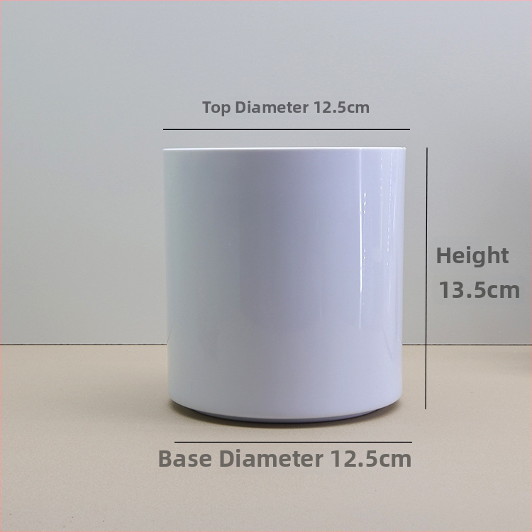 Plastový kvetináč na vnútorné aj vonkajšie použitie — priama valcová forma, vstrekované formovanie, kvetináč na sadenie