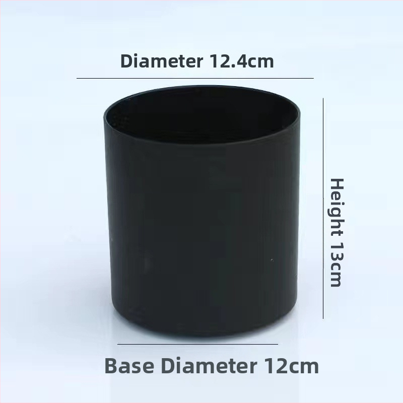 Plastový kvetináč na vnútorné aj vonkajšie použitie — priama valcová forma, vstrekované formovanie, kvetináč na sadenie