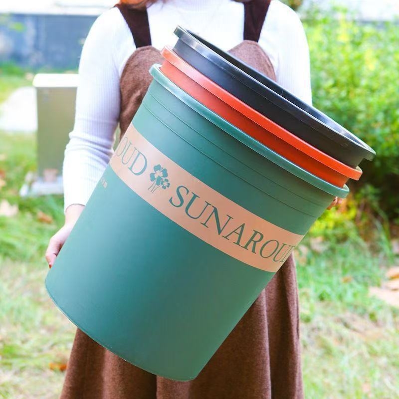 Qingshan plastična ekstra velika debela galonska posuda za drveće, velika podna posuda za zelene biljke, ruže i voćke