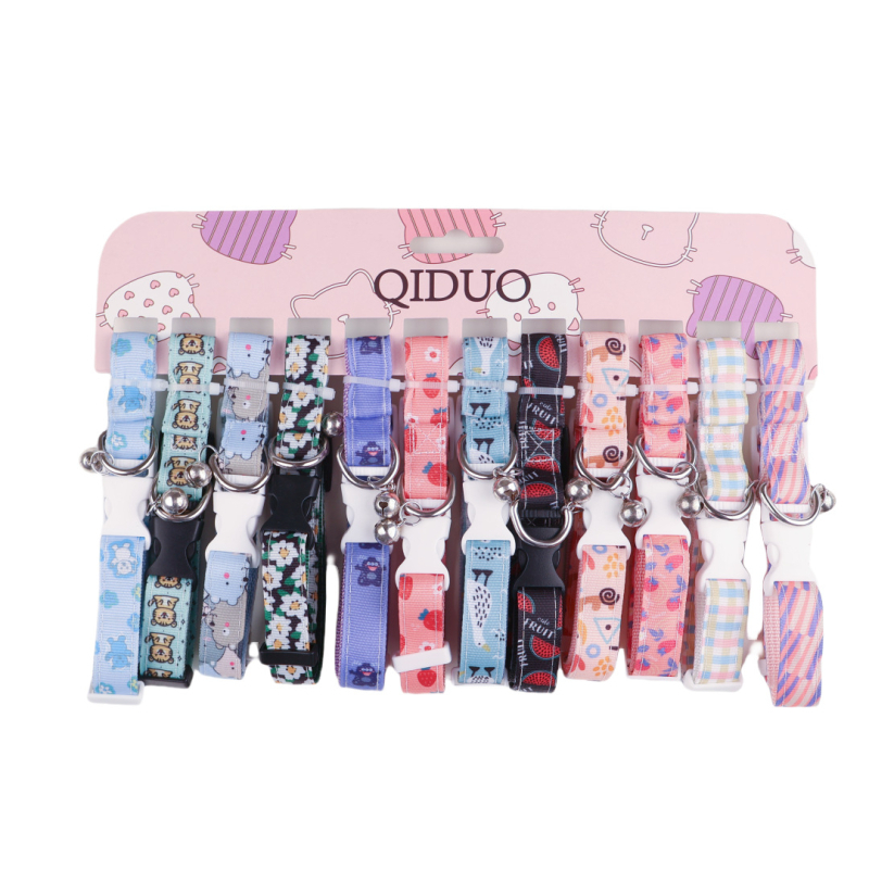 Σετ λουριού και κολάρου σκύλου με σχέδιο καρτούν, βαμβακερό υλικό, μάρκα Essence, κατάλληλο για όλες τις εποχές