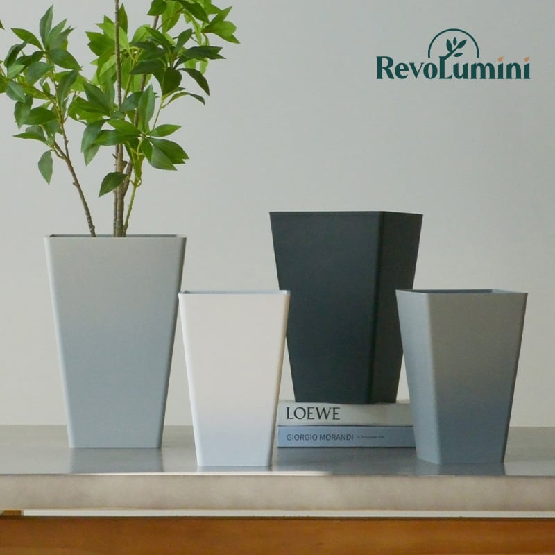 Minimalistička visoka kvadratna posuda od smole za Phalaenopsis, set kvadratnih visokih plastičnih saksija, ojačana saksija za sukulente.