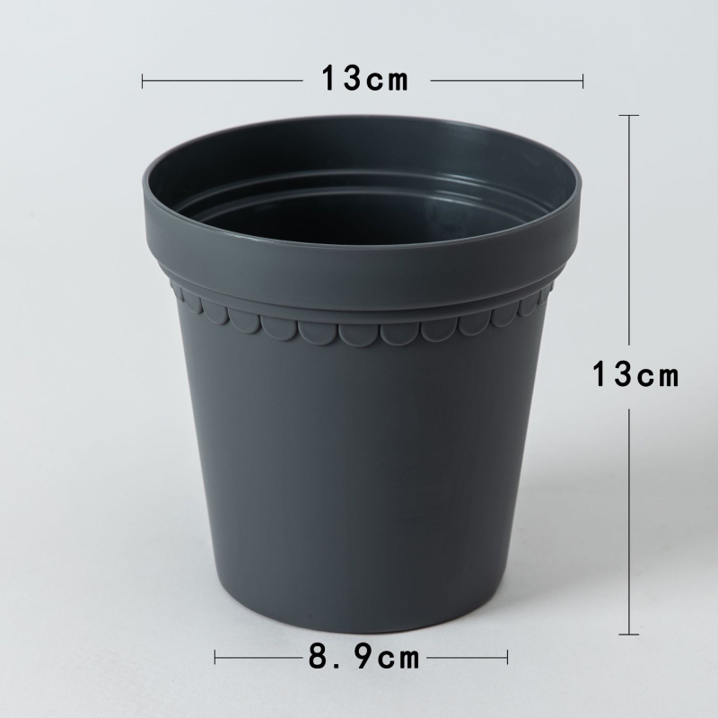 Plastična cvjetna posuda za stolnu ili podnu upotrebu, prozračna, izdržljiva, proizvedena injekcijskim oblikovanjem