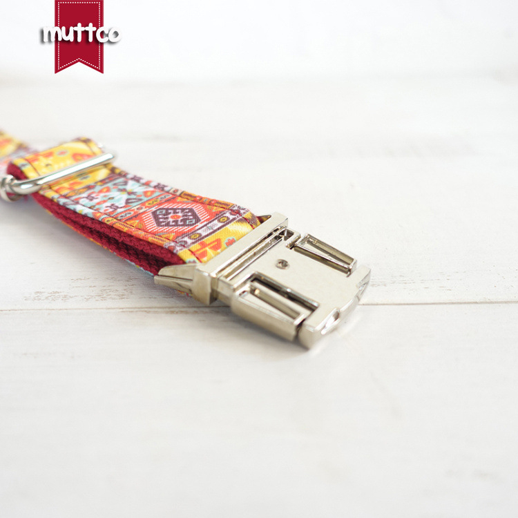 Κολάρο σκύλου MUTTCO – πολυεστέρας, φλοράλ μοτίβο, για σκύλους