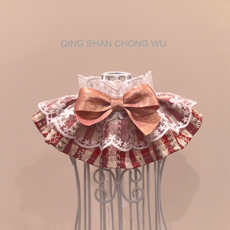 Πετσέτα σάλιου για κατοικίδια, βαμβακερή, μοτίο με σπασμένα λουλούδια, στυλ πριγκίπισσα, προέλευση: Ουεντζού, Τζετζιάνγκ