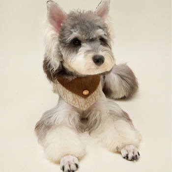 Ρυθμιζόμενη πετσέτα-μπιμπ για κατοικίδια με Twill ύφασμα, καθολική εφαρμογή, τεσσάρων εποχών, σχέδιο τρίγωνου, βρετανικό στυλ