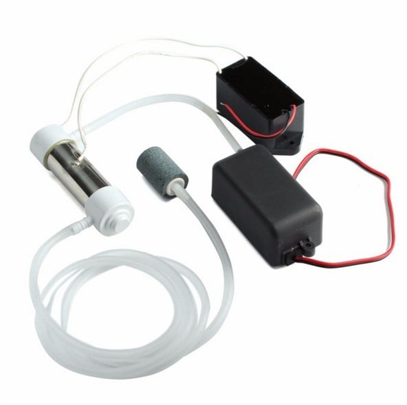 toru tüüpi ozonigeneraatori komplekt, 500 mg, õhu puhastamiseks ja vee desinfitseerimiseks – täisvarustusega komplekt, töödeldud õhu maht 0,2