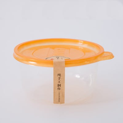 Кръгли съдове за хранителни продукти с капак, еднократни кутии за бързо хранене, PP, 300 комплекта в кутия, подходящи за микровълнова печка