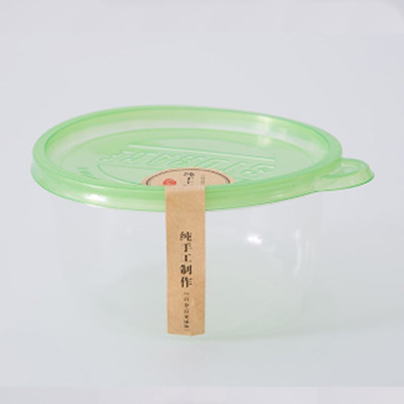 Кръгли съдове за хранителни продукти с капак, еднократни кутии за бързо хранене, PP, 300 комплекта в кутия, подходящи за микровълнова печка