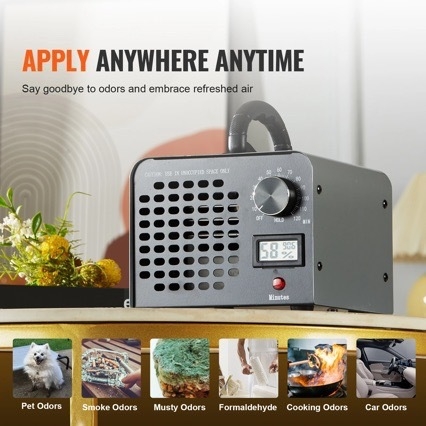 Ozonigeneraator kodu ja auto õhu puhastamiseks aldehüüdide eemaldamise ja desinfitseerimisega