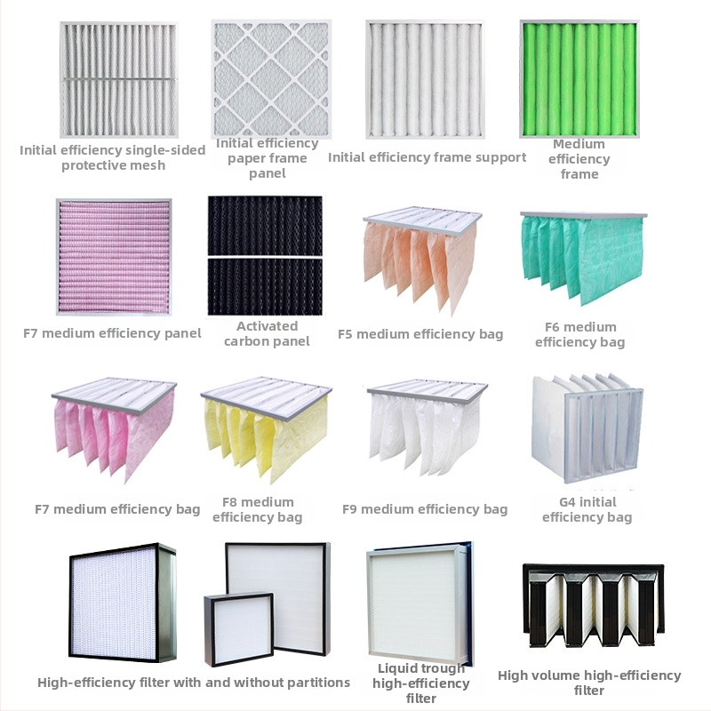 H13 kõrge tõhususega filter, kõrge temperatuuritaluvus, alumiiniumi sulam, V-tüüpi õhukanal, filtrvõrk