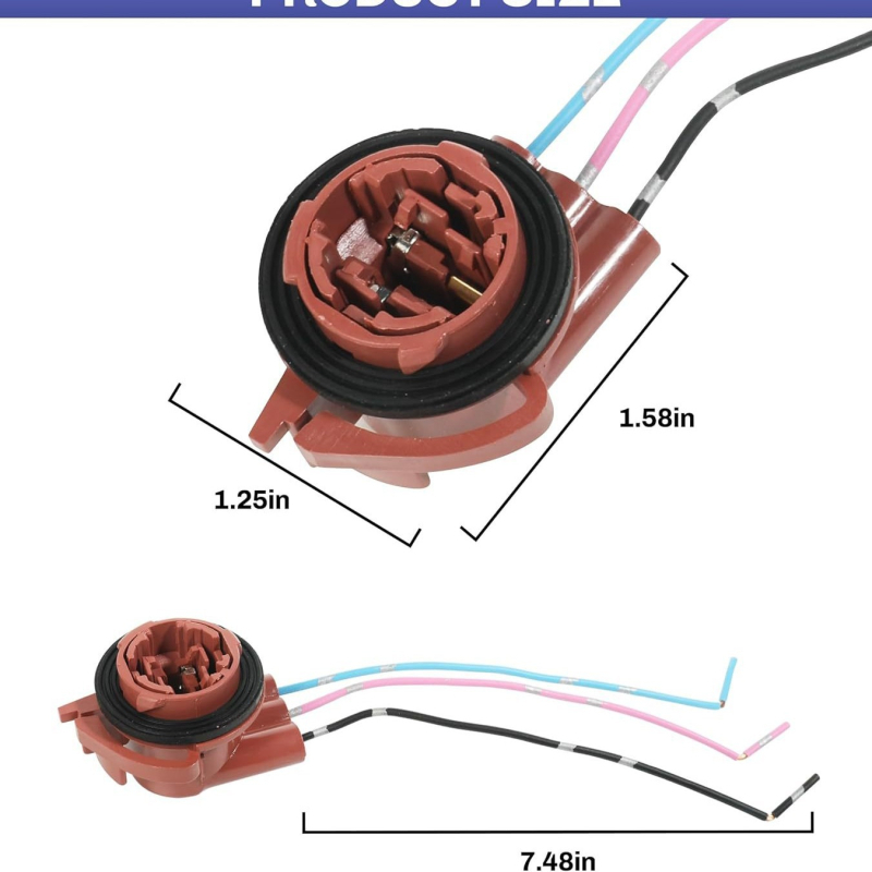 JCD 3157 utičnica za svjetlo kočnice, kabel s predinstalacijom i LED adapter žarulje, univerzalno