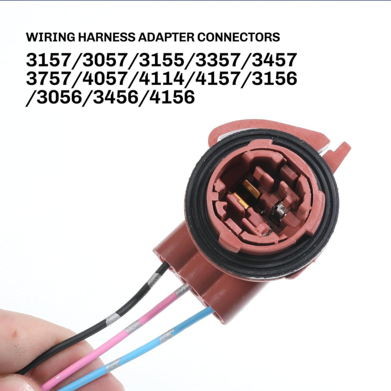 JCD 3157 utičnica za svjetlo kočnice, kabel s predinstalacijom i LED adapter žarulje, univerzalno