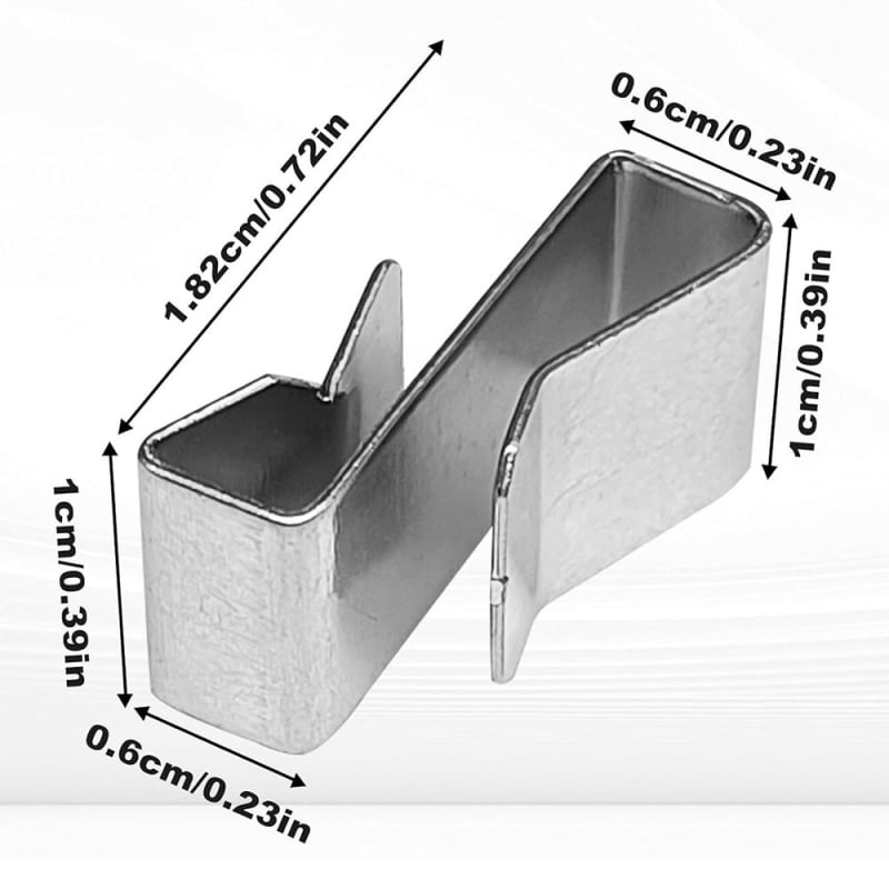 Klip za kabel za prikolicu, galvanizirana čelična opruga, model 0001, težina pakiranja 0,047 kg, 25 kom./paket