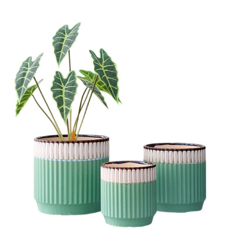 Keramički lonac za orhideje, europski stil, oslikan; Uvoz: Ne; Značka: Druga