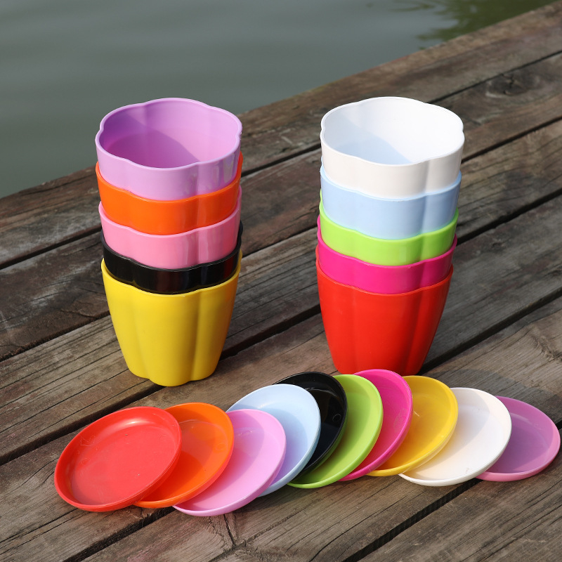 Lonac za cvijeće od smole, tikva-oblikovan dizajn za sukulente, plastični lonac s porcelnasto-izgledom