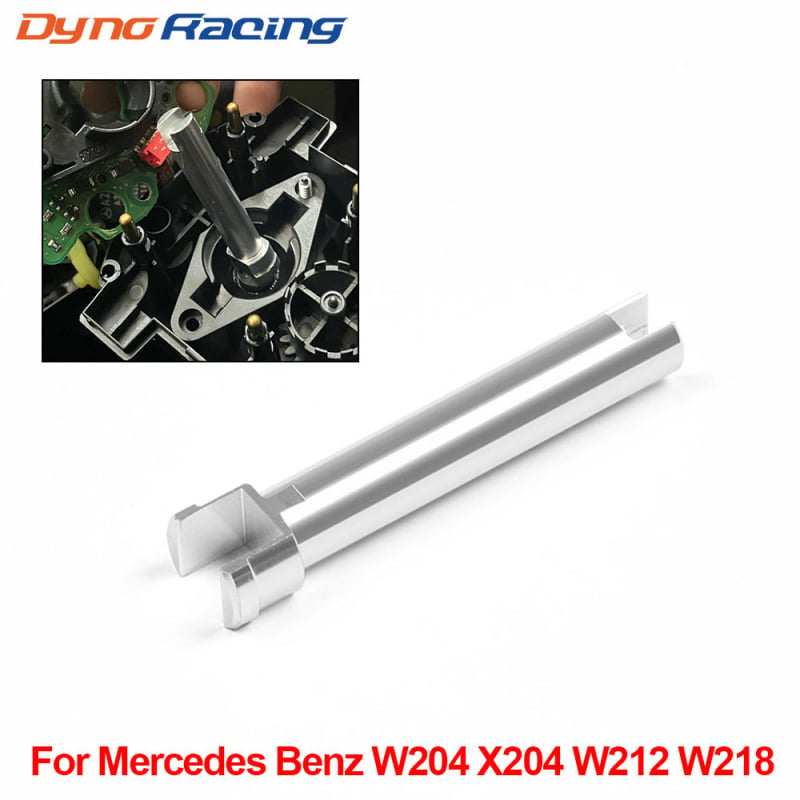 Dyno Racing automobilni modifikacijski dodatak – aluminijski osovinski dio knob latch za Mercedes-W204/W212; modeli: 2048709958,1728701258,2128701451,2128701551; kompatibilni modeli: E-Class W212/S212/A207/C207 i C-Class W204/C204/S204