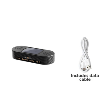 Automobilski pročišćivač zraka s dvostrukim jezgrom, USB napajanje, 50 m3/h, tih (<36 dB), uklanja formaldehid i mirise, koristi negativne ione, plazmu, ozon i elektrostatiku